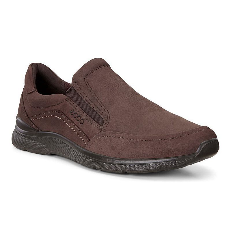 Men Ecco Irving - Slip-Ons Brown - India LGSBFD231